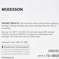 Adhesive Strip McKesson 1 X 3 Inch Silicone Rectangle Sheer Sterile 16-4840 Each/1 MCK BRAND 1083097_EA
