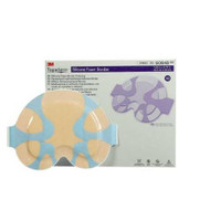 Silicone Foam Dressing 3M Tegaderm 7.25 X 8.75 Inch Large Sacral Without Border Sterile 90648 Box/5 3M 1078889_BX