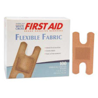 Adhesive Strip American White Cross 1-1/2 X 3 Inch Fabric Knuckle Tan Sterile - 1602033 - Case/1200 1602033 DUKAL CORPORATION 161545_BX