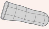 Foam Dressing with Silver PolyMem Silver 1-4/5 to 2-1/5 Inch Circumference Finger / Toe Sterile 1401 Case/30 FERRIS MANUFACTURING 786957_CS