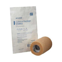 Cohesive Bandage McKesson 3 Inch X 5 Yard Standard Compression Self-adherent Closure Tan Sterile 16-53343 Case/24 MCK BRAND 520555_CS