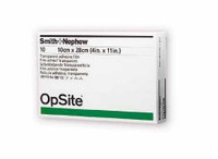 Transparent Film Dressing OpSite Rectangle 5-1/2 X 10 Inch 2 Tab Delivery Without Label Sterile 4967 Each/1 UNITED / SMITH & NEPHEW 151422_EA