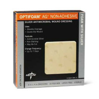 Foam Dressing with Silver Optifoam Ag 4 X 4 Inch Square Sterile MSC9614EP Box/10 MEDLINE 768362_BX