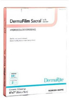 Hydrocolloid Dressing DermaFilm 6 X 7 Inch Sacral Sterile 00279E Box/5 DERMARITE INDUSTRIES LLC 855205_BX