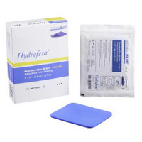 Antibacterial Foam Dressing Hydrofera Blue READY-Transfer 4 X 5 Inch Rectangle Non-Adhesive without Border Sterile HBRT4050 Box/10 HOLLISTER, INC. 1058614_BX