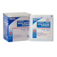 Nonwoven Sponge Clinisorb 4 x 4 Inch 2 per Pack Sterile 4-Ply Square 7444 Box of 50 Clinisorb 785904_BX