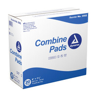 Abdominal Pad Dynarex NonWoven / Fluff 7-1/2 x 8 Inch Rectangle Sterile 3502 Box of 12 DYNAREX CORP. 814119_BX