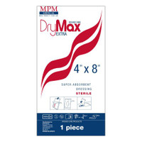 Super Absorbent Dressing DryMax Extra 4 X 8 Inch Rectangle MP00701 Case/50