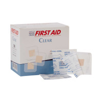Adhesive Spot Bandage American White Cross First Aid 1.5 X 1.5 Inch Plastic Square Sheer Sterile 1308033 Case/1200 DUKAL CORPORATION 869575_CS