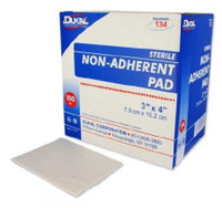 Non-Adherent Dressing 3 X 4 Inch Sterile 134 Case/1200 DUKAL CORPORATION 327222_CS