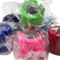Cohesive Bandage Co-Flex 1-1/2 Inch X 5 Yard Standard Compression Self-adherent Closure Neon Pink / Blue / Purple / Light Blue / Neon Green / Red NonSterile 3150CP Case/48 ANDOVER COATED PRODUCTS INC 441154_CS