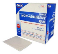 Non-Adherent Dressing 3 X 4 Inch Sterile 134 Box/100 DUKAL CORPORATION 327222_BX