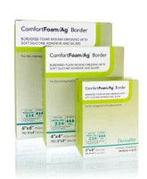 Foam Dressing with Silver ComfortFoam/Ag Border 2 X 2 Inch Square Sterile 48220 Box/10 DERMARITE INDUSTRIES LLC 1068616_BX