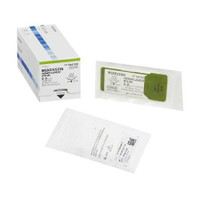 Suture with Needle McKesson Nonabsorbable Black Monofilament Nylon Size 5-0 18 Inch Suture 1-Needle 19 mm 3/8 Circle Reverse Cutting Needle S661GX Box/12 MCK BRAND 1034506_BX