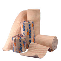 Elastic Bandage McKesson 6 Inch X 5 Yard Standard Compression Hook and Loop Closure Tan NonSterile 16-1033-6 Case/50 175611 MCK BRAND 454621_CS