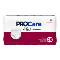 Adult Absorbent Underwear ProCare Plus Pull On with Tear Away Seams Medium Disposable Moderate Absorbency CRP-512 Bag/25 54859-525-30 First Quality 1162813_BG