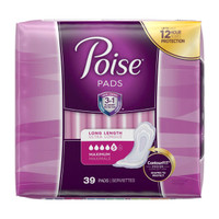 Bladder Control Pad Poise 14.6 Inch Length Heavy Absorbency Absorb-Loc Core One Size Fits Most Adult Female Disposable 44561 Pack/39 BL23214 Kimberly Clark 1163799_PK