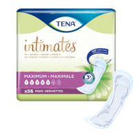 Bladder Control Pad TENA Intimates Maximum 13 Inch Length Heavy Absorbency Dry-Fast Core One Size Fits Most Adult Female Disposable 54267 Case/168 60440 Essity HMS North America Inc 1121152_CS
