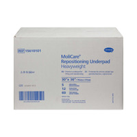 Positioning Underpad MoliCare 30 X 36 Inch Disposable Polymer Moderate Absorbency 15610101 Case/60 184256 Hartmann 1129927_CS