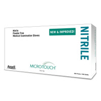 Exam Glove Micro-Touch® Nitrile X-Small NonSterile Nitrile Standard Cuff Length Textured Fingertips Blue Chemo Tested 6034300 Case of 10 9207 Micro-Touch® Nitrile 703149_CS
