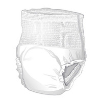 Unisex Adult Absorbent Underwear McKesson Pull On with Tear Away Seams X-Large Disposable Heavy Absorbency UWEXTXL Case/48 1.08E+13 MCK BRAND 1123840_CS