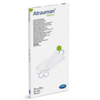 Wound Contact Layer Dressing Atrauman Silicone Polyethylene Terephthalate PET Mesh / Silicone 4 X 8 Inch Sterile 499564 Box/10 40-7234R-C Hartmann 1161226_BX