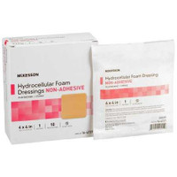 Foam Dressing McKesson 4 X 4 Inch Square Non-Adhesive without Border Sterile 16-4737 Each/1 CP8039 MCK BRAND 1138302_EA