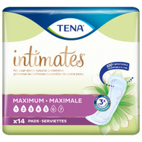 Bladder Control Pad TENA Intimates Maximum Long 13 Inch Length Heavy Absorbency Dry-Fast Core One Size Fits Most Adult Female Disposable 54283 Pack/14 4680 Essity HMS North America Inc 1119765_PK