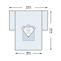 Orthopedic Drape McKesson Heavy-Duty Knee Arthroscopy Drape 114 W X 88 W X 116 L Inch Sterile 183-I80-09153G-S Case/8 16-3202 MCK BRAND 1101298_CS