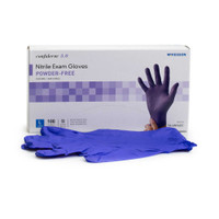 Exam Glove McKesson Confiderm 3.0 Large NonSterile Nitrile Standard Cuff Length Textured Fingertips Blue Not Chemo Approved 14-6N36EC Case/1000 235 MCK BRAND 1107942_CS