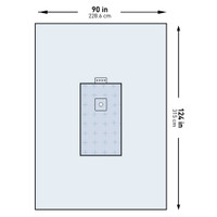 Orthopedic Drape McKesson Universal Extremity Drape 90 W X 124 L Inch Sterile 183-I80-09101G-S Case/10 7300PG MCK BRAND 1101269_CS