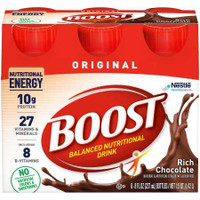 Oral Supplement Boost Original Rich Chocolate Flavor Ready to Use 8 oz. Bottle 12324936 Each/1 8884432000 Nestle Healthcare Nutrition 1107869_EA