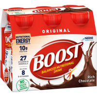 Oral Supplement Boost Original Rich Chocolate Flavor Ready to Use 8 oz. Bottle 12324936 Case/24 8884432000 Nestle Healthcare Nutrition 1107869_CS