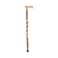 Hiking Staff Brazos Wood 37 Inch Height Twisted Hickory Print 502-3000-0226 Each/1 01-140-011 Mabis Healthcare 1149588_EA