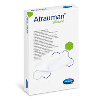 Wound Contact Layer Dressing Atrauman Silicone Polyethylene Terephthalate PET Mesh / Silicone 3 X 4 Inch Sterile 499562 Box/10 79-89008 Hartmann 1161225_BX