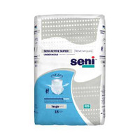 Unisex Adult Absorbent Underwear Seni Active Super Pull On with Tear Away Seams Large Disposable Moderate Absorbency S-LA18-AS1 Pack/18 HSK-602-03 TZMO USA Inc 1163848_PK