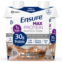 Oral Protein Supplement Ensure Max Protein Nutrition Shake Caf Mocha Flavor Ready to Use 11 oz. Carton 66893 Pack/4 16-6334 ABBOTT NUTRITION 1102611_PK