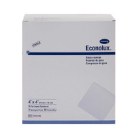 Gauze Sponge Econolux Cotton 8-Ply 4 X 4 Inch Square Sterile 416104 Case/1200 63064 Hartmann 575850_CS