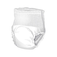 Unisex Adult Absorbent Underwear McKesson Pull On with Tear Away Seams Large Disposable Heavy Absorbency UWEXTLG Case/56 909360 MCK BRAND 1123839_CS