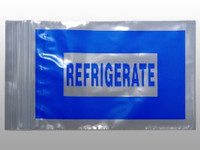 Reclosable Refrigerate Bag 9 X 12 Inch LDPE Clear / Blue Seal Top Closure F20912BREF Case/1000