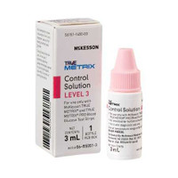 Blood Glucose Control Solution McKesson TRUE METRIX Blood Glucose Testing 3 mL Level 3 06-R5051-3 Each/1 146-SSP218FA-SF MCK BRAND 960303_EA