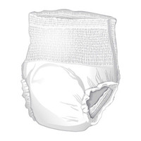 Unisex Adult Absorbent Underwear McKesson Pull On with Tear Away Seams Medium Disposable Moderate Absorbency UW33844 Case/80 FGP601C0 0000 MCK BRAND 1123832_CS