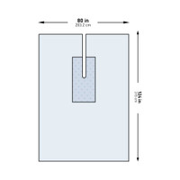 Orthopedic Drape McKesson U-Drape with Split 80 W X 124 L Inch Sterile 183-I80-09149G-S Pack/1 V45-7610WH MCK BRAND 1101296_PK