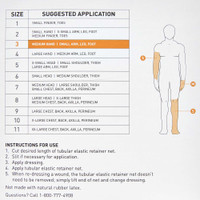 Elastic Net Retainer Dressing McKesson Tubular Elastic 10 Inch X 25 Yard 25.4 cm X 22.9 m Size 3 White Medium Hand / Small Arm / Leg / Foot NonSterile MSVP114703 Box/1 S7068 MCK BRAND 1113347_BX