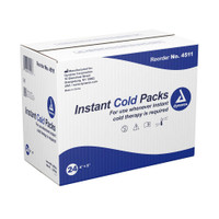 Instant Cold Pack Dynarex® General Purpose One Size 4 x 5 Inch Plastic / Calcium Ammonium Nitrate / Water Disposable 4511 Case of 24 146-13221M Dynarex® 876698_CS