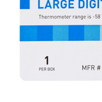 Digital Refrigerator / Freezer Thermometer with Alarm McKesson Fahrenheit / Celsius -58 to 158 F -50 to 70 C Glycol Bottle Probe / Internal Sensor Multiple Mounting Options Battery Operated MCK895RFV Each/1 300 MCK BRAND 1074440_EA