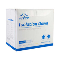 Protective Procedure Gown One Size Fits Most White NonSterile Disposable INIGS-45 Case/100 705032 Cypress 1164202_CS