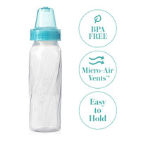Baby Bottle Evenflo Classic 8 oz. Plastic 1219311C Pack/3 13-3227 Evenflo 1149238_PK