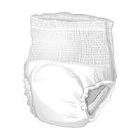 Unisex Adult Absorbent Underwear McKesson Pull On with Tear Away Seams Large Disposable Moderate Absorbency UW33845 Bag/18 146-K320ADDA-SF MCK BRAND 1123833_BG