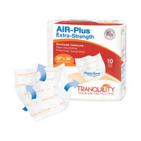 Disposable Underpad Tranquility® AIR-Plus Extra-Strength 30 X 36 Inch Powersorb® Material Heavy Absorbency 2711 Bag/10